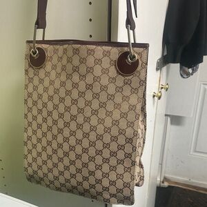 Fashion Tan and Brown Monogram Tote